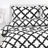 imageUtopia Bedding  Comforter Set with 2 Pillow Shams  3 Pieces Bedding Comforter Sets  Down Alternative Comforter  Soft and Comfortable  Machine Washable Plum QueenWhite Black