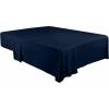 imageUtopia Bedding Flat Sheets  Pack of 24  Soft Brushed Microfiber Fabric  Shrinkage ampamp Fade Resistant Top Sheet  Easy Care Navy Queen