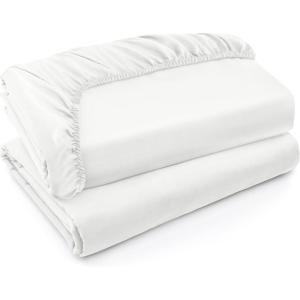 imageUtopia Bedding King Fitted Sheets  Bulk Pack of 20 Bottom Sheets  Soft Brushed Microfiber  Deep Pockets  Shrinkage ampamp Fade Resistant  Easy Care White