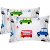 imageUtopia Bedding 3PC Kids Car Bus Design For Teens Boys ampamp Girls  1 Printed Duvet Cover with 2 Pillow Shams  Soft Brushed Fabric Microfiber Shrinkage ampamp Fade Resistant  No Comforter Cars Print Twin