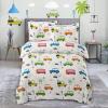 imageUtopia Bedding 3PC Kids Car Bus Design For Teens Boys ampamp Girls  1 Printed Duvet Cover with 2 Pillow Shams  Soft Brushed Fabric Microfiber Shrinkage ampamp Fade Resistant  No Comforter Cars Print Twin