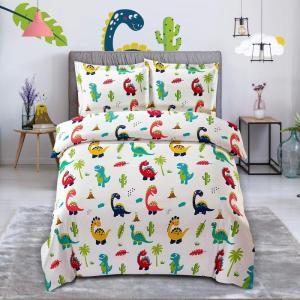 imageUtopia Bedding 3PC Kids Animal Dinosaur Duvet Cover for Teens Boys ampamp Girls  1 Printed Duvet Cover with 2 Pillow Shams  Soft Brushed Microfiber Fabric  No Comforter Dinosaur PrintTwin
