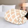 imageUtopia Bedding Quilted Fitted Mattress Pad Queen Size Elastic Fitted Mattress Topper Protector and Cover Stretches up to 16 Inches Deep Machine Washable Quatrefoil BeigeQuatrefoil Beige