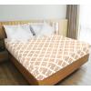 imageUtopia Bedding Quilted Fitted Mattress Pad Queen Size Elastic Fitted Mattress Topper Protector and Cover Stretches up to 16 Inches Deep Machine Washable Quatrefoil BeigeQuatrefoil Beige