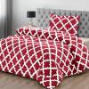 imageUtopia Bedding Twin Comforter Set Red Printed Comforters Twin Size 2 Piece Lightweight All Season Down Alternative Bedding Set with 1 Comforter 64 x 88 in and 1 Pillow Shams 20 x 26 in