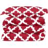 imageUtopia Bedding Twin Comforter Set Red Printed Comforters Twin Size 2 Piece Lightweight All Season Down Alternative Bedding Set with 1 Comforter 64 x 88 in and 1 Pillow Shams 20 x 26 in