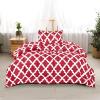 imageUtopia Bedding Twin Comforter Set Red Printed Comforters Twin Size 2 Piece Lightweight All Season Down Alternative Bedding Set with 1 Comforter 64 x 88 in and 1 Pillow Shams 20 x 26 in
