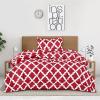imageUtopia Bedding Twin Comforter Set Red Printed Comforters Twin Size 2 Piece Lightweight All Season Down Alternative Bedding Set with 1 Comforter 64 x 88 in and 1 Pillow Shams 20 x 26 in