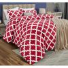 imageUtopia Bedding Twin Comforter Set Red Printed Comforters Twin Size 2 Piece Lightweight All Season Down Alternative Bedding Set with 1 Comforter 64 x 88 in and 1 Pillow Shams 20 x 26 in