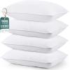 imageUtopia Bedding Bed Pillows for Sleeping White Queen Size Set of 4 Hotel Pillow Cooling Pillows for Side Back or Stomach SleepersWhite