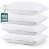 imageUtopia Bedding Bed Pillows for Sleeping White Queen Size Set of 4 Hotel Pillow Cooling Pillows for Side Back or Stomach SleepersWhite