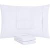 imageUtopia Bedding Pillow Cases King Standard Size 2Pack  Soft Brushed Microfiber  Envelope Closure  Perfect for Hospitals Hotels Guest Rooms  OekoTEX Certified 20x36 Inches White