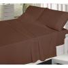 imageCotton Sateen Bed Sheet Set  300 Thread count Full Dark Brown