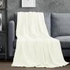 imageUtopia Bedding Ivory 100 Cotton Waffle Blanket 300 GSM Twin  90x66 Inch Soft Lightweight Breathable Bed Blanket for All Season