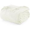 imageUtopia Bedding Ivory 100 Cotton Waffle Blanket 300 GSM King  90x108 Inch Soft Lightweight Breathable Bed Blanket for All Season