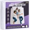 imageUtopia Bedding Waterproof Mattress Protector Set Twin Sheet Set Deep Pocket Soft and Breathable Includes 1 Fitted Style Mattress Cover and 1 Zippered Pillow Protector1