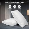 imageUtopia Bedding Cotton Gusseted Pillow 2Pack  Luxury Side Sleeper Pillows for Sleeping  Bed Pillows King 18 x 36 inches  WhiteWhite