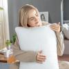 imageUtopia Bedding Cotton Gusseted Pillow 2Pack  Luxury Side Sleeper Pillows for Sleeping  Bed Pillows King 18 x 36 inches  WhiteWhite