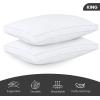 imageUtopia Bedding Cotton Gusseted Pillow 2Pack  Luxury Side Sleeper Pillows for Sleeping  Bed Pillows King 18 x 36 inches  WhiteWhite