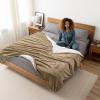 imageUtopia Bedding Sherpa Blanket Twin Size Camel 60x80 Inches  Soft Lightweight Plush Fleece Reversible Winter Blanket for Bed Sofa Couch Camping and Travel