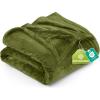 imageUtopia Bedding Fleece Blanket Twin Size Olive 300GSM Luxury AntiStatic Fuzzy Soft Microfiber Bed Blanket 60x80 Inch