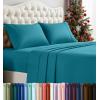 imageUtopia Bedding Twin Sheet Set  3 Piece Bed Sheets for Twin Size Bed Soft and Breathable Microfiber Includes 1 Fitted Sheet 1 Flat Sheet and 1 Pillowcase GreyDenim Blue
