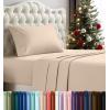 imageUtopia Bedding Twin Sheet Set  3 Piece Bed Sheets for Twin Size Bed Soft and Breathable Microfiber Includes 1 Fitted Sheet 1 Flat Sheet and 1 Pillowcase GreyBeige