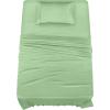 imageUtopia Bedding Twin Sheet Set  3 Piece Bed Sheets for Twin Size Bed Soft and Breathable Microfiber Includes 1 Fitted Sheet 1 Flat Sheet and 1 Pillowcase GreySage