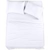 imageUtopia Bedding Twin Sheet Set  3 Piece Bed Sheets for Twin Size Bed Soft and Breathable Microfiber Includes 1 Fitted Sheet 1 Flat Sheet and 1 Pillowcase GreyWhite