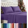 imageUtopia Bedding Twin Sheet Set  3 Piece Bed Sheets for Twin Size Bed Soft and Breathable Microfiber Includes 1 Fitted Sheet 1 Flat Sheet and 1 Pillowcase GreyEgg Plant