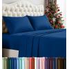 imageUtopia Bedding Twin Sheet Set  3 Piece Bed Sheets for Twin Size Bed Soft and Breathable Microfiber Includes 1 Fitted Sheet 1 Flat Sheet and 1 Pillowcase GreyDusk Blue