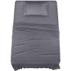 imageUtopia Bedding Twin Sheet Set  3 Piece Bed Sheets for Twin Size Bed Soft and Breathable Microfiber Includes 1 Fitted Sheet 1 Flat Sheet and 1 Pillowcase GreyGrey
