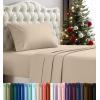 imageUtopia Bedding Twin Sheet Set  3 Piece Bed Sheets for Twin Size Bed Soft and Breathable Microfiber Includes 1 Fitted Sheet 1 Flat Sheet and 1 Pillowcase GreyBeige