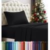 imageUtopia Bedding Twin Sheet Set  3 Piece Bed Sheets for Twin Size Bed Soft and Breathable Microfiber Includes 1 Fitted Sheet 1 Flat Sheet and 1 Pillowcase GreyBlack
