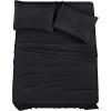 imageUtopia Bedding Twin Sheet Set  3 Piece Bed Sheets for Twin Size Bed Soft and Breathable Microfiber Includes 1 Fitted Sheet 1 Flat Sheet and 1 Pillowcase GreyBlack