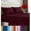 imageUtopia Bedding Twin Sheet Set  3 Piece Bed Sheets for Twin Size Bed Soft and Breathable Microfiber Includes 1 Fitted Sheet 1 Flat Sheet and 1 Pillowcase GreyBurgundy