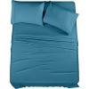 imageUtopia Bedding Twin Sheet Set  3 Piece Bed Sheets for Twin Size Bed Soft and Breathable Microfiber Includes 1 Fitted Sheet 1 Flat Sheet and 1 Pillowcase GreyDenim Blue