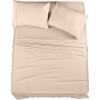 imageUtopia Bedding Twin Sheet Set  3 Piece Bed Sheets for Twin Size Bed Soft and Breathable Microfiber Includes 1 Fitted Sheet 1 Flat Sheet and 1 Pillowcase GreyBeige
