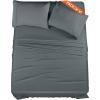imageUtopia Bedding Twin Sheet Set  3 Piece Bed Sheets for Twin Size Bed Soft and Breathable Microfiber Includes 1 Fitted Sheet 1 Flat Sheet and 1 Pillowcase GreyGrey