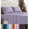 imageUtopia Bedding Twin Sheet Set  3 Piece Bed Sheets for Twin Size Bed Soft and Breathable Microfiber Includes 1 Fitted Sheet 1 Flat Sheet and 1 Pillowcase GreyLavender