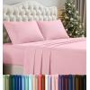 imageUtopia Bedding Twin Sheet Set  3 Piece Bed Sheets for Twin Size Bed Soft and Breathable Microfiber Includes 1 Fitted Sheet 1 Flat Sheet and 1 Pillowcase GreyCrystal Pink