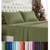 imageUtopia Bedding Twin Sheet Set  3 Piece Bed Sheets for Twin Size Bed Soft and Breathable Microfiber Includes 1 Fitted Sheet 1 Flat Sheet and 1 Pillowcase GreyOlive