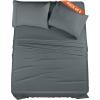 imageUtopia Bedding Twin Sheet Set  3 Piece Bed Sheets for Twin Size Bed Soft and Breathable Microfiber Includes 1 Fitted Sheet 1 Flat Sheet and 1 Pillowcase GreyGrey