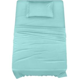 imageUtopia Bedding Twin Sheet Set  3 Piece Bed Sheets for Twin Size Bed Soft and Breathable Microfiber Includes 1 Fitted Sheet 1 Flat Sheet and 1 Pillowcase GreySpa Blue