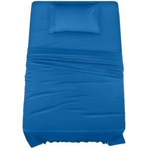 imageUtopia Bedding Twin Sheet Set  3 Piece Bed Sheets for Twin Size Bed Soft and Breathable Microfiber Includes 1 Fitted Sheet 1 Flat Sheet and 1 Pillowcase GreyDusk Blue