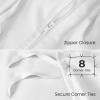 image:imageUtopia Bedding 4 Piece Bedding Set  1 Fitted Sheet 54x75 1 Duvet Cover Full Size 2 Pillow Case 20x30  All Season Luxury Bed in a Bag with Zippered Black Queen Duvet Cover  No ComforterWhite