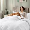 image:imageUtopia Bedding 4 Piece Bedding Set  1 Fitted Sheet 54x75 1 Duvet Cover Full Size 2 Pillow Case 20x30  All Season Luxury Bed in a Bag with Zippered Black Queen Duvet Cover  No ComforterWhite