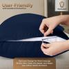 image:imageUtopia Bedding Zippered Pillowcases  Pack of 4  Soft Brushed Microfiber Fabric  Wrinkle Shrinkage and Fade Resistant Pillow Covers King Navy