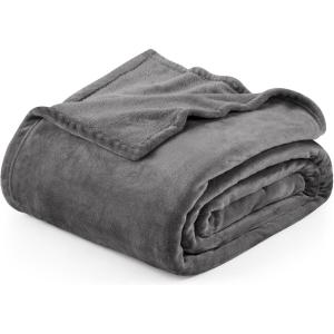 image:imageUtopia Bedding Grey Fleece Blanket Twin Size Lightweight Fuzzy Soft AntiStatic Microfiber Bed Blanket 60x80 Inch