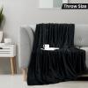image:imageUtopia Bedding Black Fleece Blanket Throw Size Lightweight Fuzzy Soft AntiStatic Microfiber Bed Blanket 60x50 InchSolid  Black